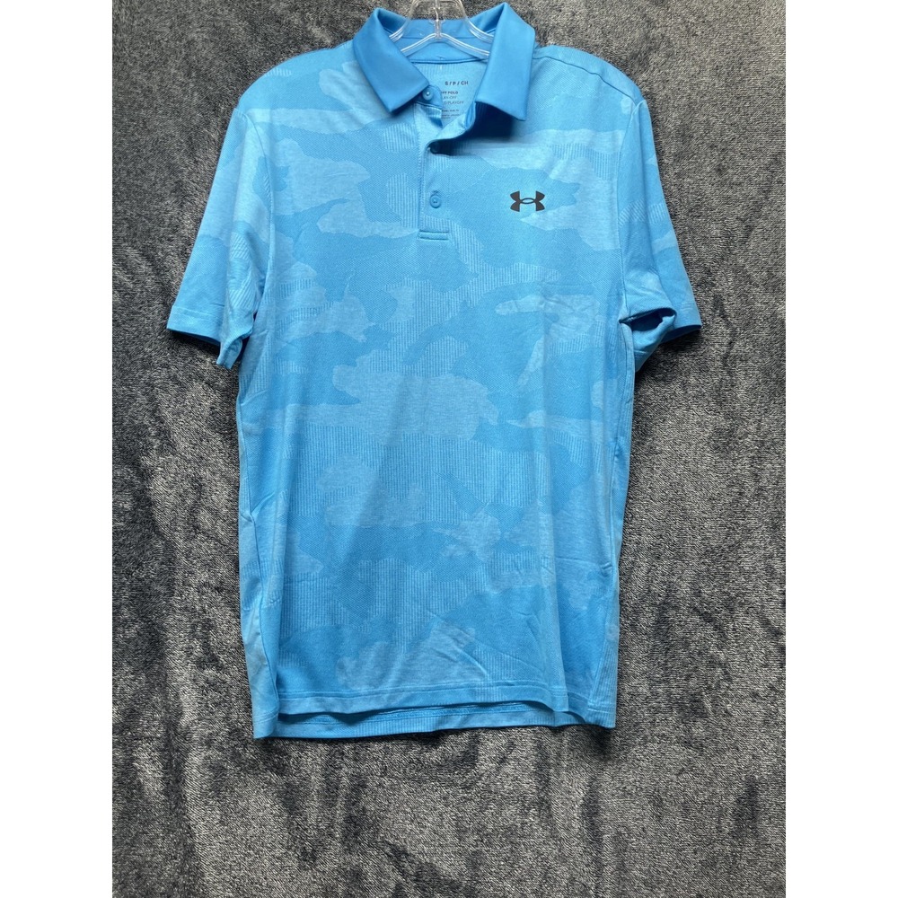 Under Armour Mens Size S Playoff Camo Jacquard Polo Shirt (S7)